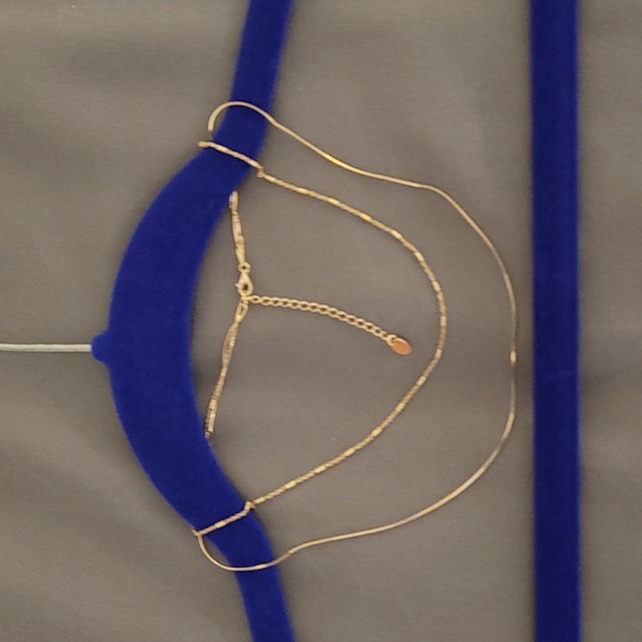 New in box! Cute Moosea gold plated choker double necklace. - Picture 3 of 4